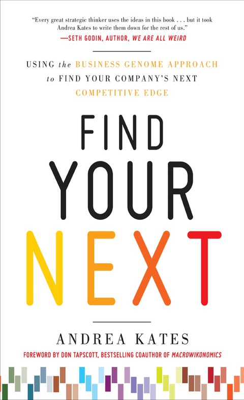 Cover image for book Find Your Next:  Using the Business Genome Approach to Find Your Company’s Next Competitive Edge