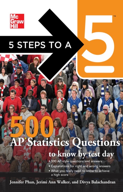 Cover image for book 5 Steps to a 5 500 AP Statistics Questions to Know by Test Day