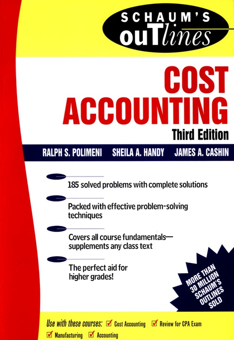 Cover image for book Schaum's Outline of Cost Accounting, 3rd, Including 185 Solved Problems