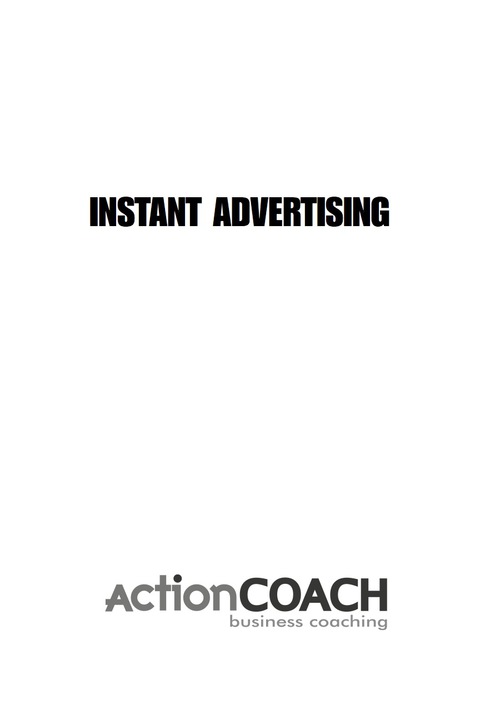 Cover image for book Instant Advertising