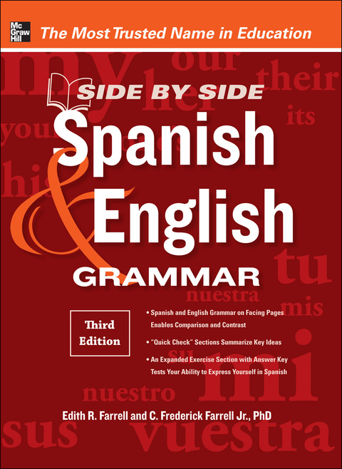 Cover image for book Side-By-Side Spanish and English Grammar, 3rd Edition