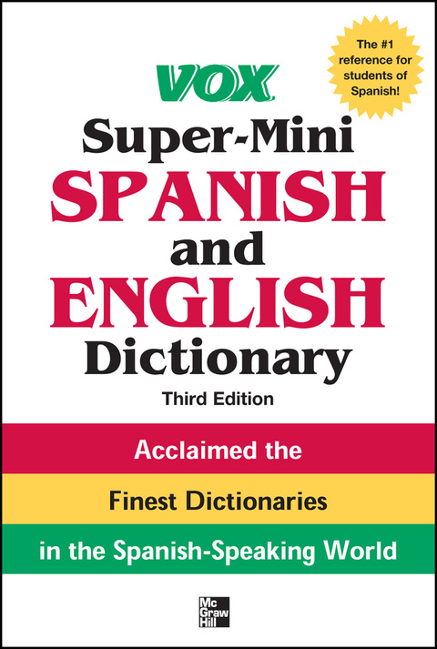 Cover image for book Vox Super-Mini Spanish and English Dictionary, 3rd Edition