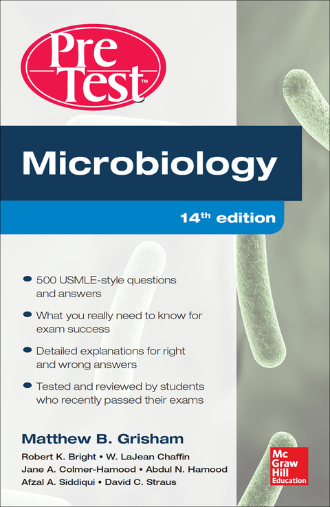 Cover image for book Microbiology PreTest Self-Assessment and Review 14/E