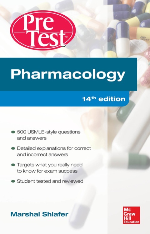 Cover image for book Pharmacology PreTest Self-Assessment and Review 14/E
