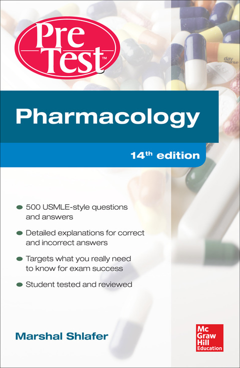 Cover image for book Pharmacology PreTest Self-Assessment and Review 14/E