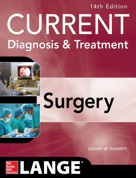 Cover image for book Current Diagnosis and Treatment Surgery 14/E
