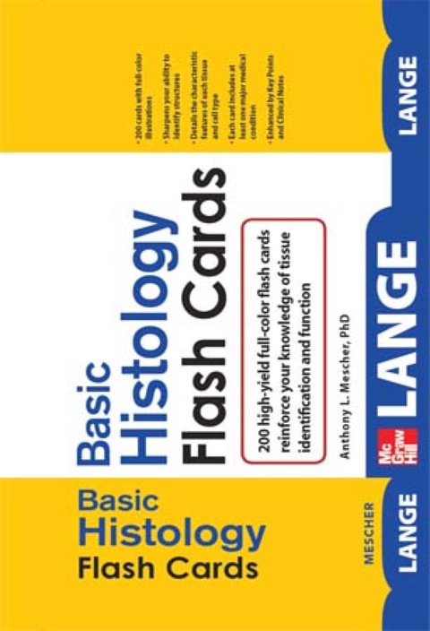 Cover image for book Lange Basic Histology Flash Cards