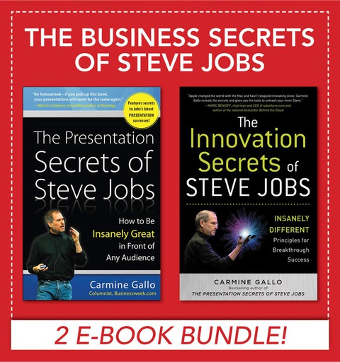 Cover image for book Business Secrets of Steve Jobs: Presentation Secrets and Innovation secrets all in one book! (EBOOK BUNDLE)