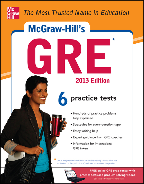 Cover image for book McGraw-Hill's GRE, 2013 Edition