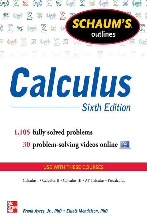 Cover image for book Schaum's Outline of Calculus