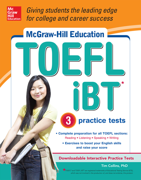 Cover image for book McGraw-Hill Education TOEFL iBT with 3 Practice Tests