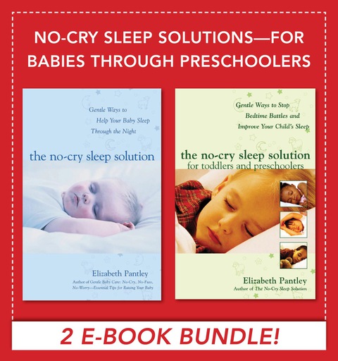 Cover image for book No-Cry Sleep Solutions for Babies through Preschoolers (EBOOK BUNDLE)