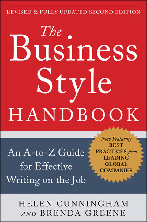 Cover image for book The Business Style Handbook, Second Edition:  An A-to-Z Guide for Effective Writing on the Job