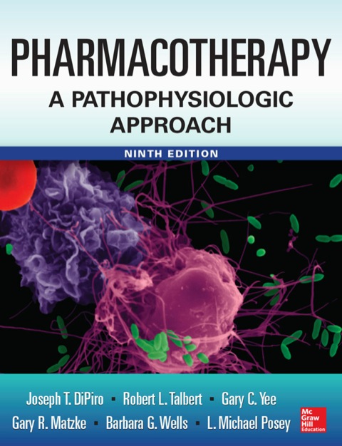 Cover image for book Pharmacotherapy A Pathophysiologic Approach 9/E
