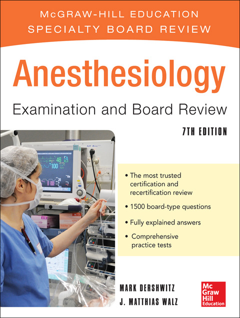 Cover image for book Anesthesiology Examination and Board Review