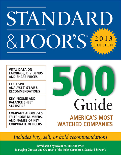 Cover image for book Standard and Poors 500 Guide 2013