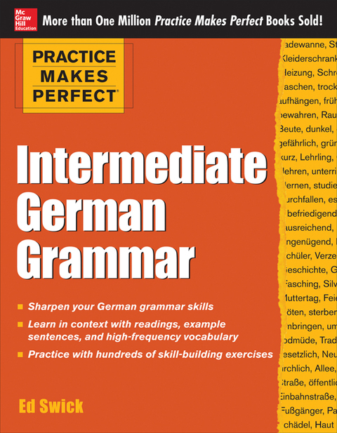 Cover image for book Practice Makes Perfect Intermediate German Grammar (EBOOK)