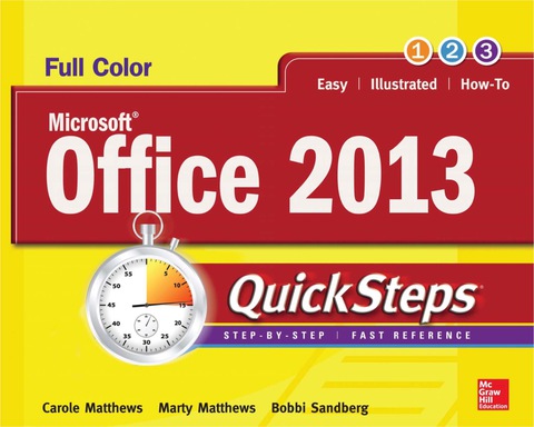 Cover image for book Microsoft® Office 2013 QuickSteps