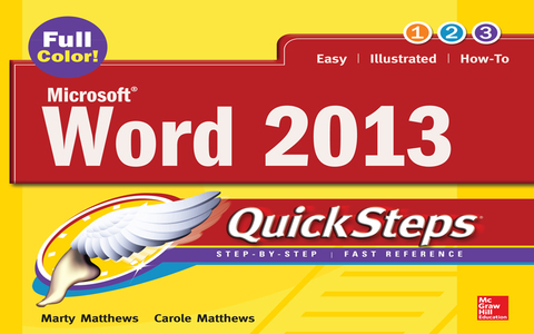 Cover image for book Microsoft® Word 2013 QuickSteps