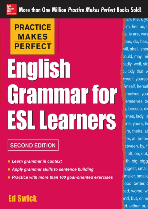 Cover image for book Practice Makes Perfect English Grammar for ESL Learners