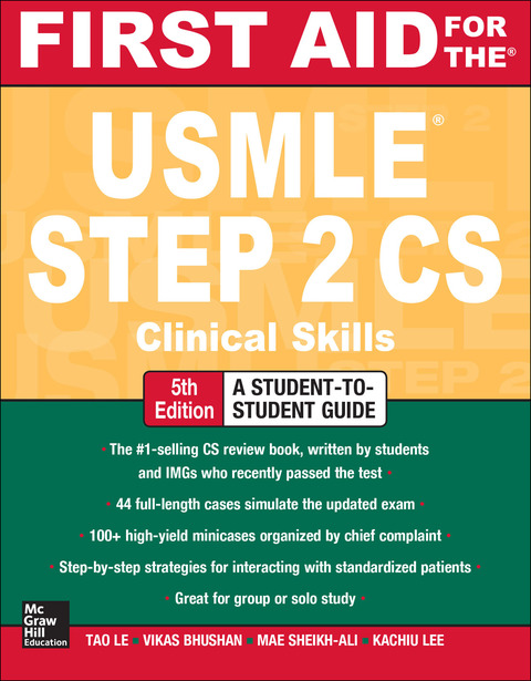 Cover image for book First Aid for the USMLE Step 2 CS, Fifth Edition