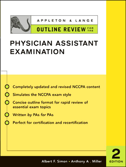 Cover image for book Appleton & Lange Outline Review for the Physician Assistant Examination, Second Edition