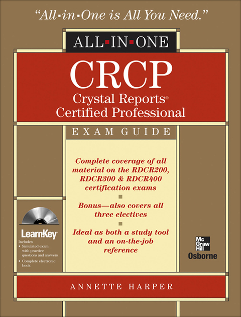 Cover image for book CRCP Crystal Reports Certified Professional All-in-One
