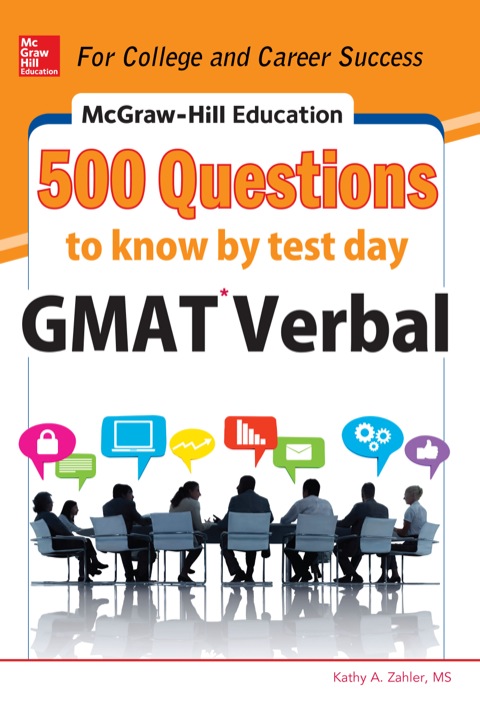 Cover image for book McGraw-Hill Education 500 GMAT Verbal Questions to Know by Test Day