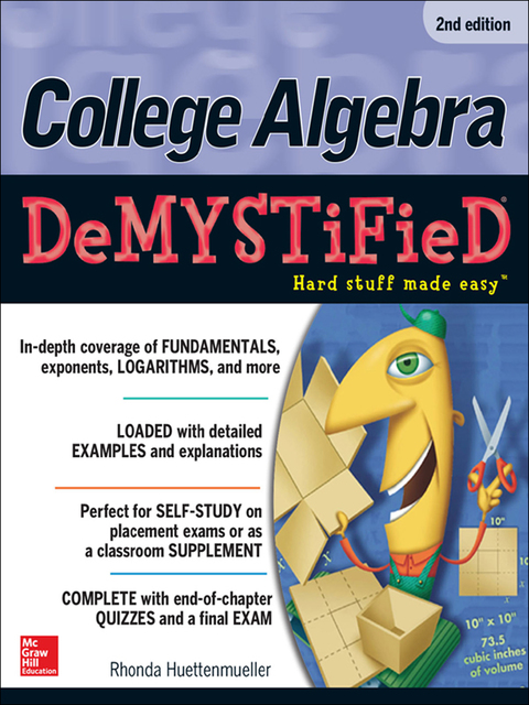 Cover image for book College Algebra DeMYSTiFieD, 2nd Edition