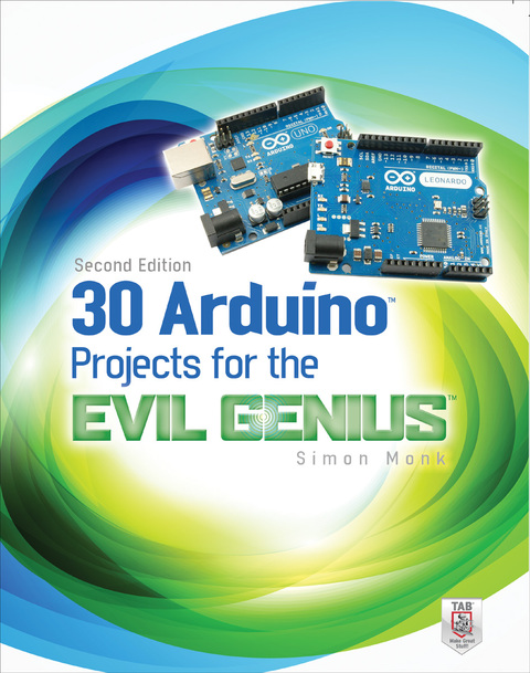 Cover image for book 30 Arduino Projects for the Evil Genius, Second Edition