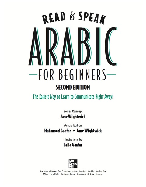 Cover image for book Read and Speak Arabic for Beginners, Second Edition