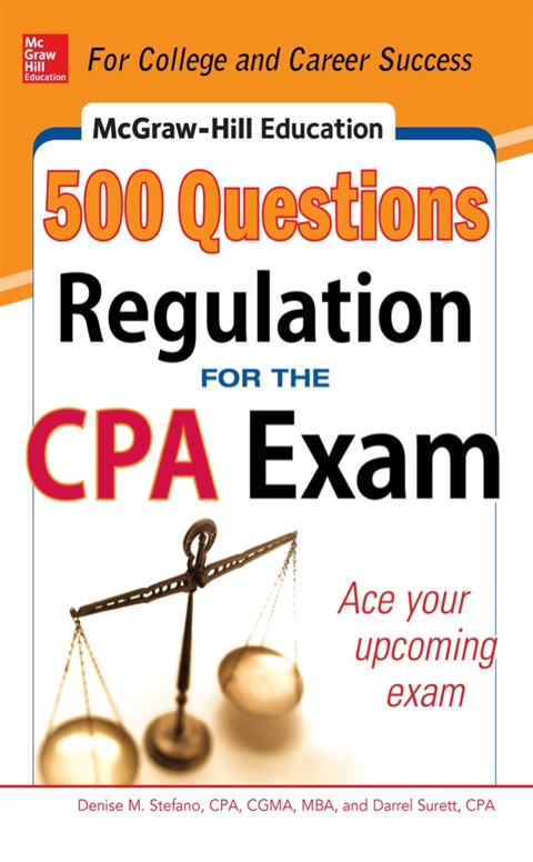 Cover image for book McGraw-Hill Education 500 Regulation Questions for the CPA Exam