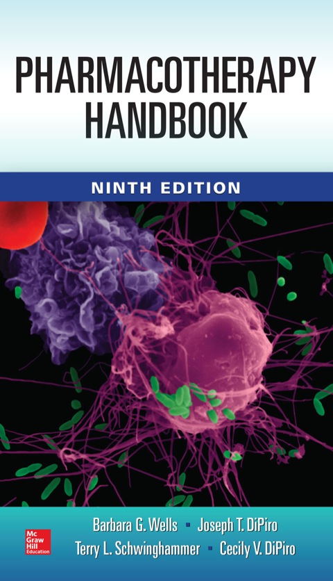 Cover image for book Pharmacotherapy Handbook, 9/E