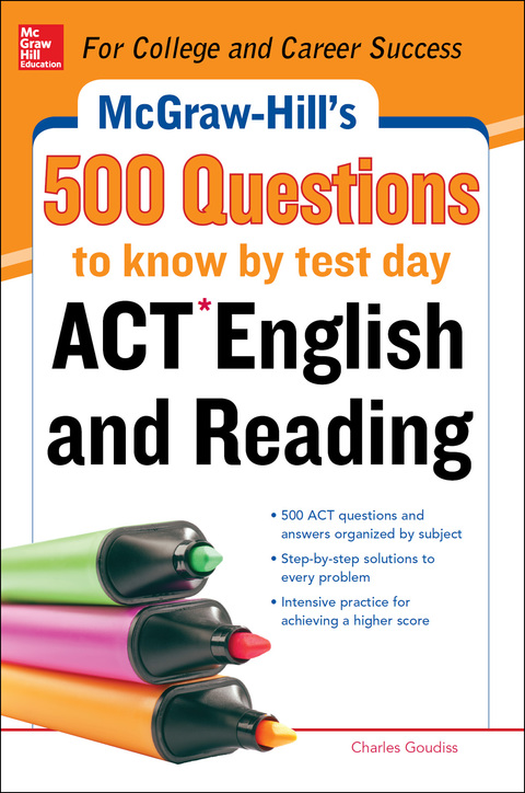 Cover image for book McGraw-Hill's 500 ACT English and Reading Questions to Know by Test Day