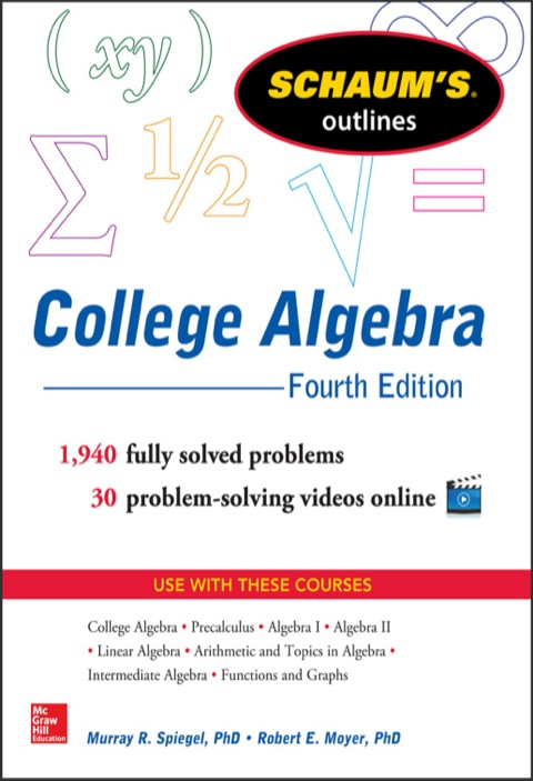 Cover image for book Schaum's Outline of College Algebra