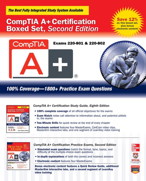 Cover image for book CompTIA A+ Certification Boxed Set, Second Edition (Exams 220-801 & 220-802)