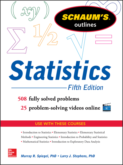 Cover image for book Schaum's Outline of Statistics, 5th Edition