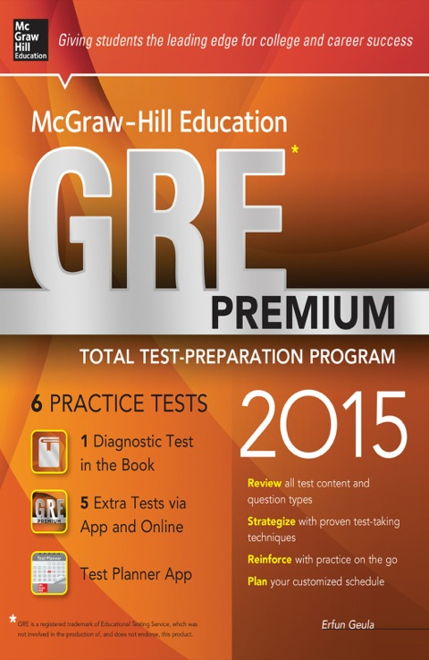 Cover image for book McGraw-Hill Education GRE Premium, 2015 Edition