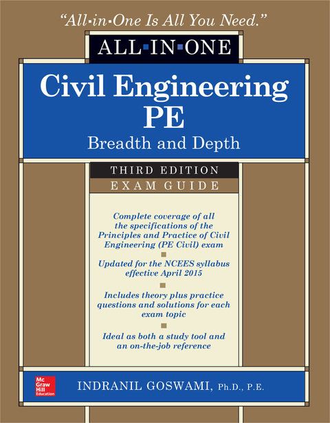 Cover image for book Civil Engineering All-In-One PE Exam Guide: Breadth and Depth, Third Edition