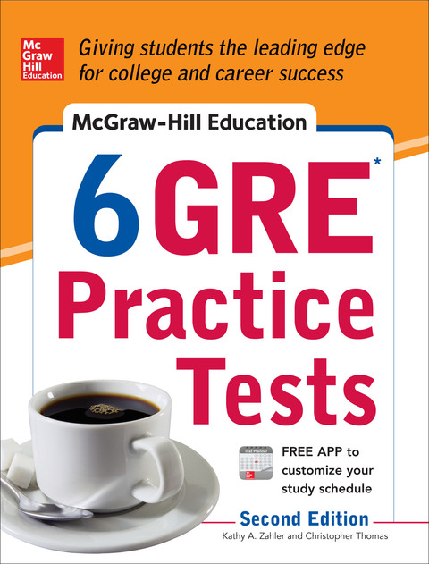 Cover image for book McGraw-Hill Education 6 GRE Practice Tests, 2nd Edition