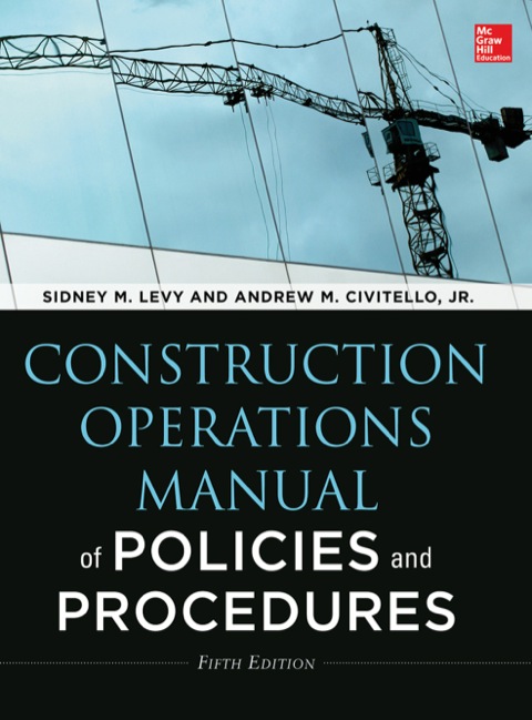 Cover image for book Construction Operations Manual of Policies and Procedures