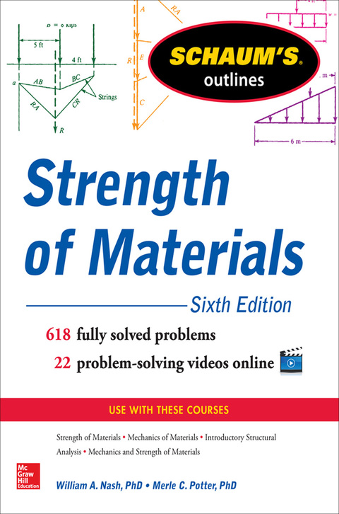 Cover image for book Schaum’s Outline of Strength of Materials, 6ed