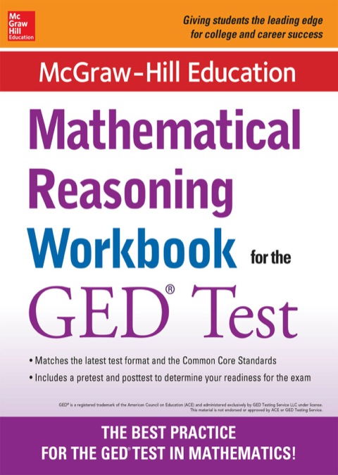 Cover image for book McGraw-Hill Education Mathematical Reasoning Workbook for the GED Test