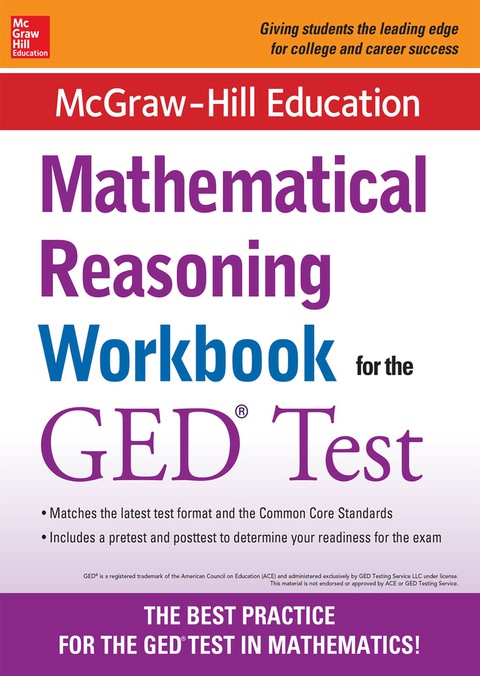 Cover image for book McGraw-Hill Education Mathematical Reasoning Workbook for the GED Test