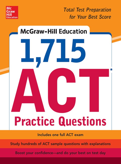 Cover image for book McGraw-Hill Education 1,715 ACT Practice Questions