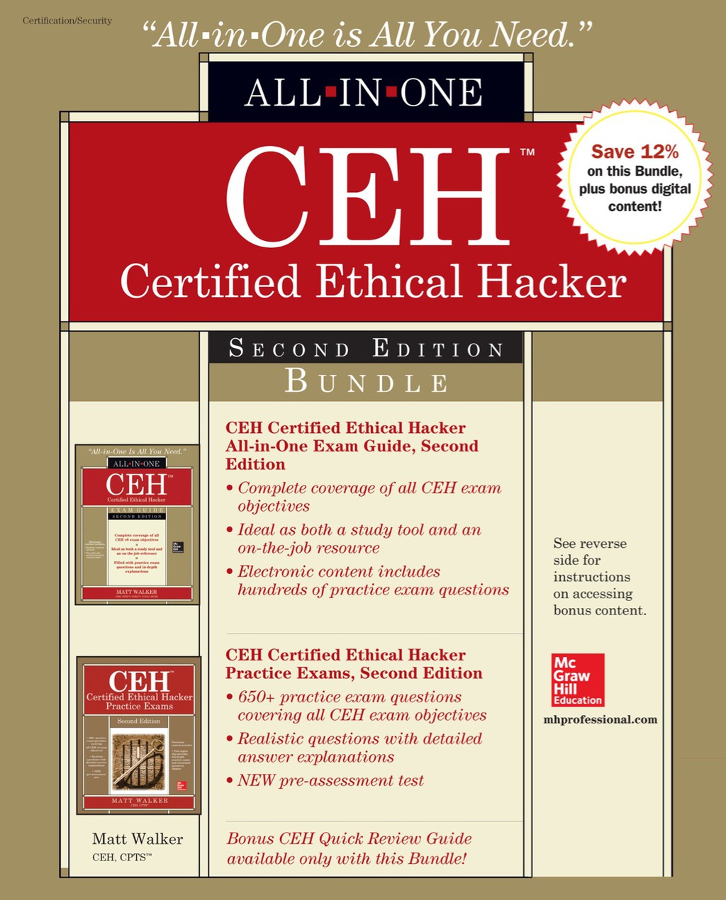CEH Certified Ethical Hacker Bundle Second Edition (eBook) CEH Certified Ethical Hacker Bundle Second Edition (eBook)