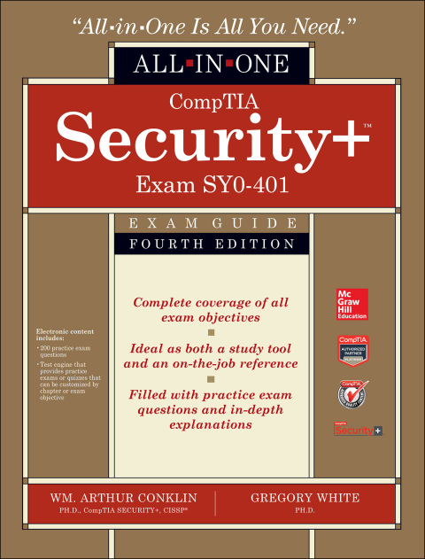 Cover image for book CompTIA Security+ All-in-One Exam Guide, Fourth Edition (Exam SY0-401)