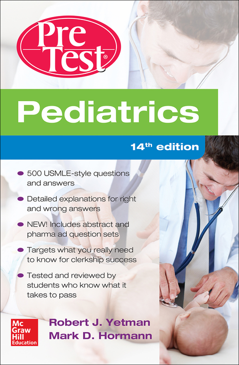 Cover image for book Pediatrics PreTest Self-Assessment And Review, 14th Edition