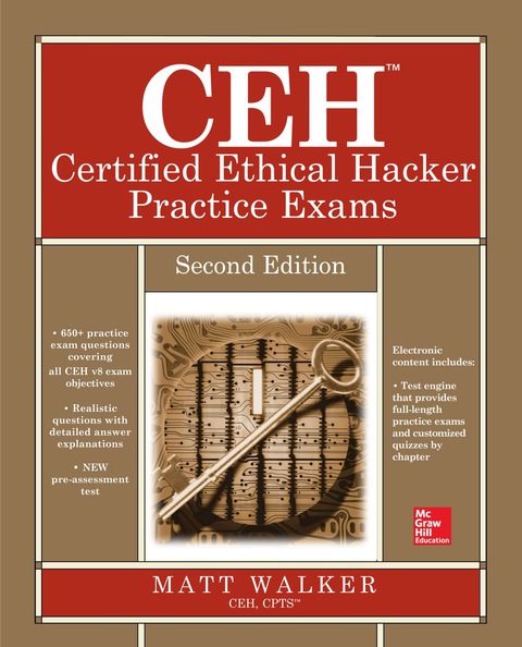 Cover image for book CEH Certified Ethical Hacker Practice Exams, Second Edition