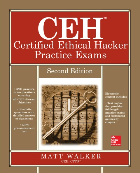 Cover image for book CEH Certified Ethical Hacker Practice Exams